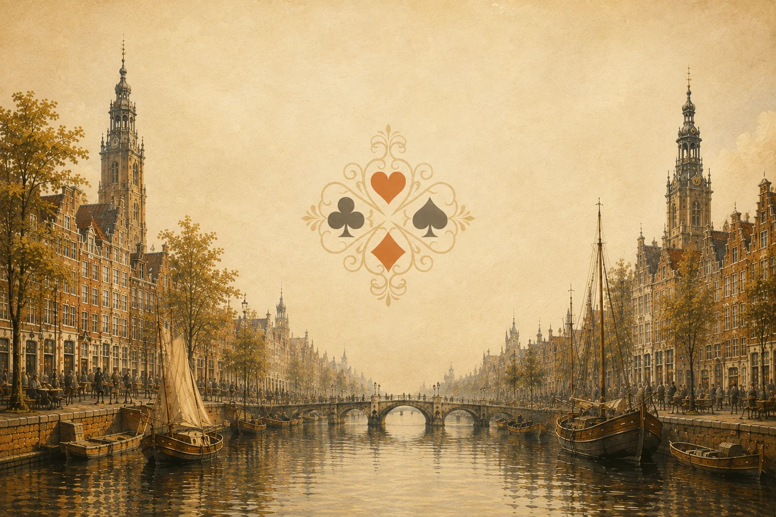 Amsterdam achtergrond in FXT Klaverjassen
